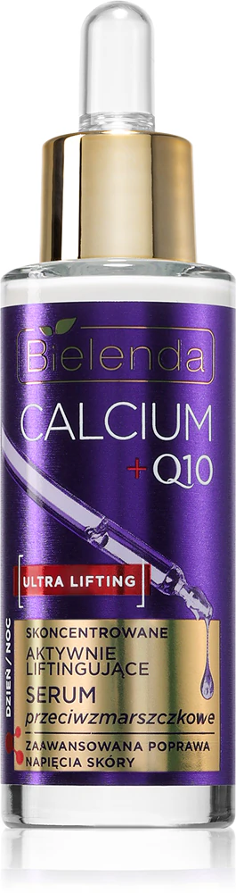 Bielenda Calcium + Q10 Concentrated actively lifting anti-wrinkle serum day/night Lifting serum to firm facial contours during the day and night