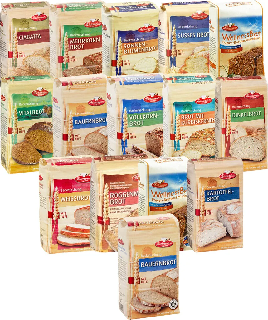 Bielmeier 15-piece bread mix introductory set