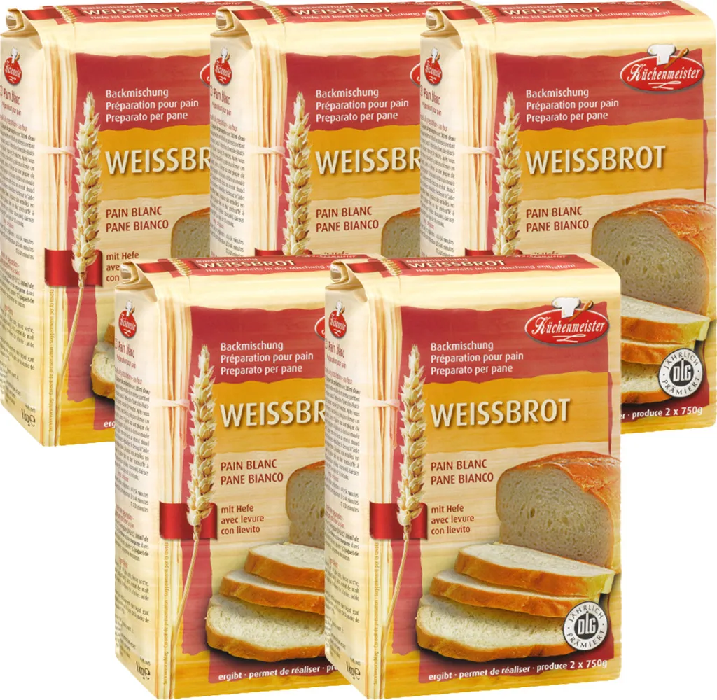 BIELMEIER 5 KG KÜCHENMEISTER Bread Mix White Bread 1 KG