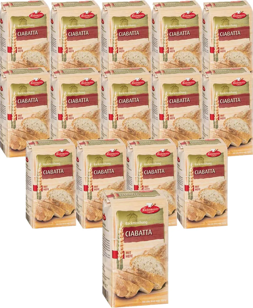 BIELMEIER Bread Mix Ciabatta 15 pieces á 500g Küchenmeister Enjoy fresh bread every day Baden-Württemberg