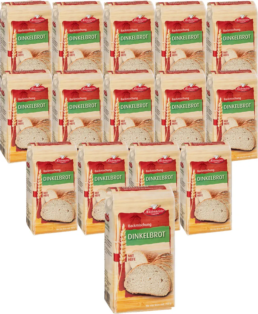 BIELMEIER Bread Mix Spelt Bread 15 pieces á 500g Küchenmeister Enjoy fresh bread every day Baden-Württemberg