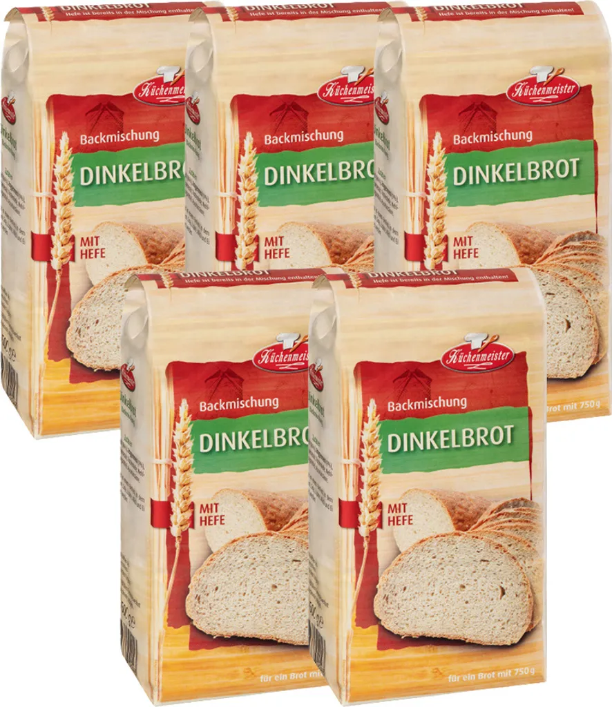 BIELMEIER Bread Mix Spelt Bread 5 pieces á 500 g Küchenmeister
