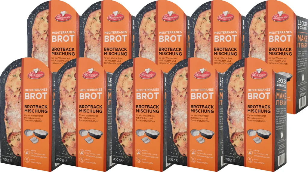 BIELMEIER Bread Mix Mediterranean Bread 10 pieces á 350 g Küchenmeister