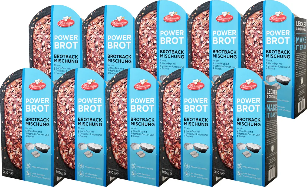 BIELMEIER Bread Baking Mix Power Bread 10 pieces á 300 g Küchenmeister