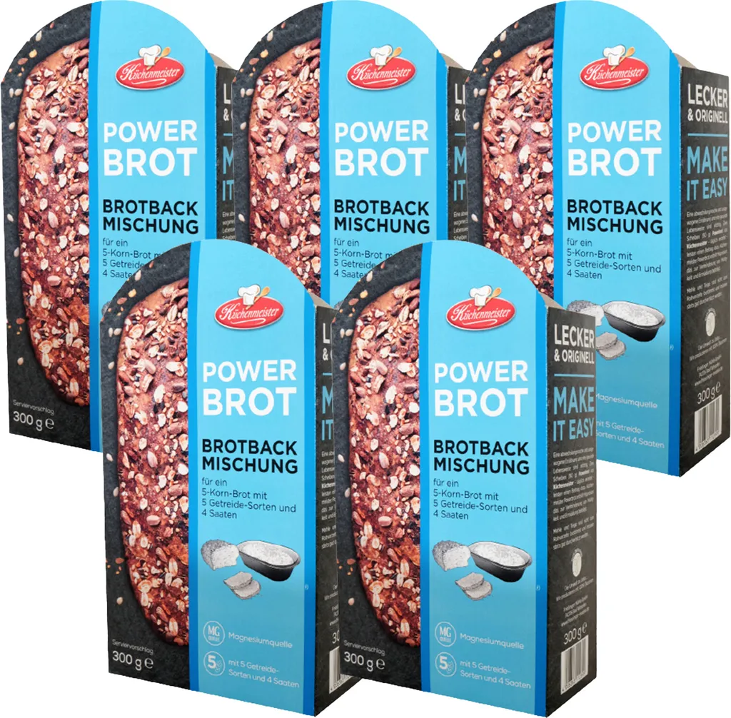 BIELMEIER Bread Mix Power Bread 5 pieces á 300 g Küchenmeister