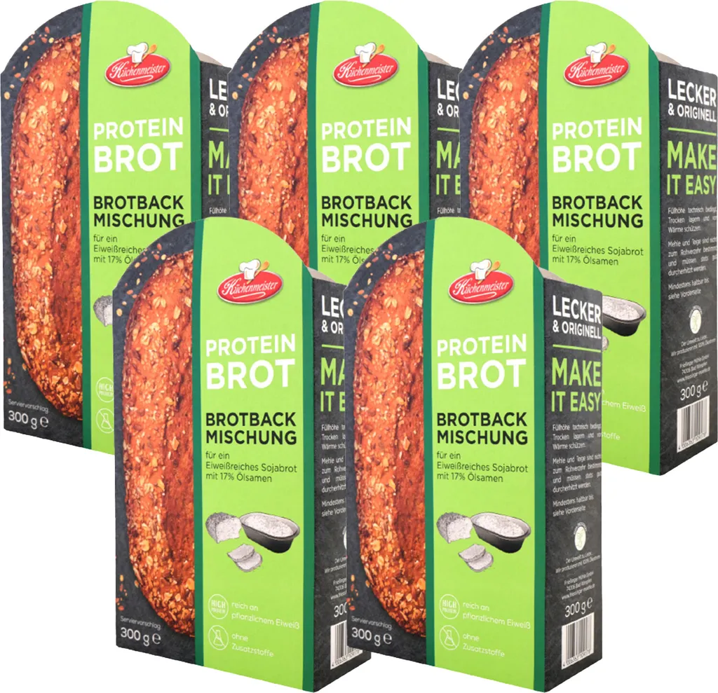 BIELMEIER Bread Mix Protein Bread 5 pieces á 300 g Küchenmeister