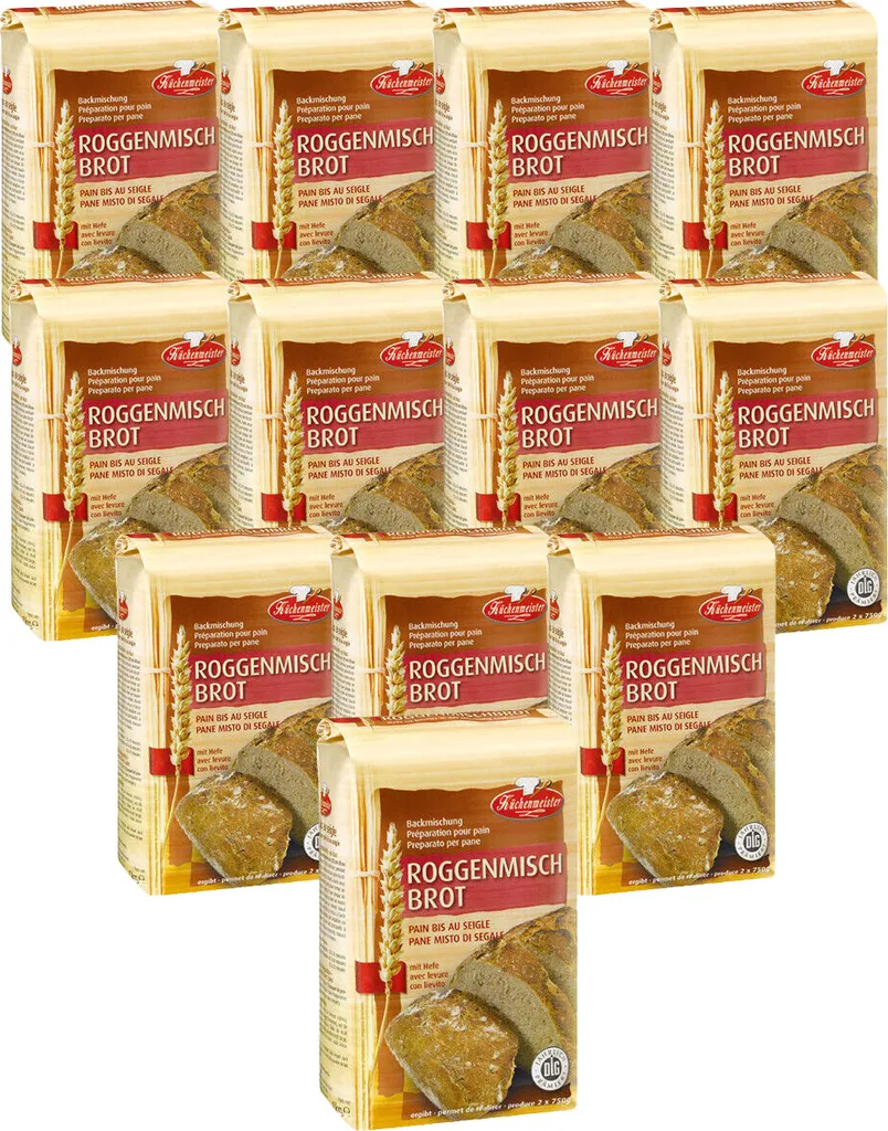 BIELMEIER Bread Mix Rye Bread 12 pieces á 1000 g Küchenmeister