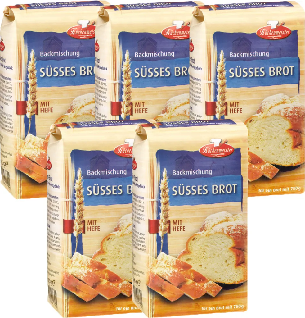 BIELMEIER Bread Mix Sweet Bread 5 pieces á 500 g Küchenmeister