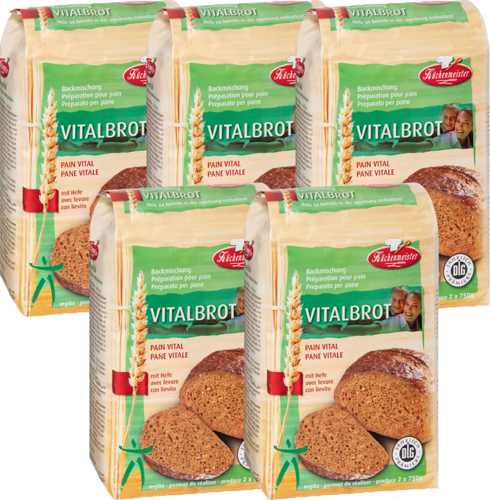 BIELMEIER Bread Mix Vital Bread 5 pieces á 1000 g Küchenmeister