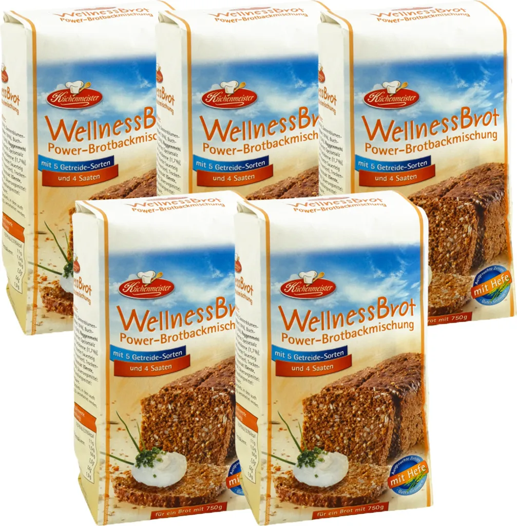 BIELMEIER Bread Mix Wellness Bread Power 5 pieces á 500 g Küchenmeister
