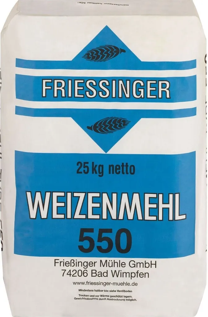 BIELMEIER wheat flour T550 25kg Friessinger