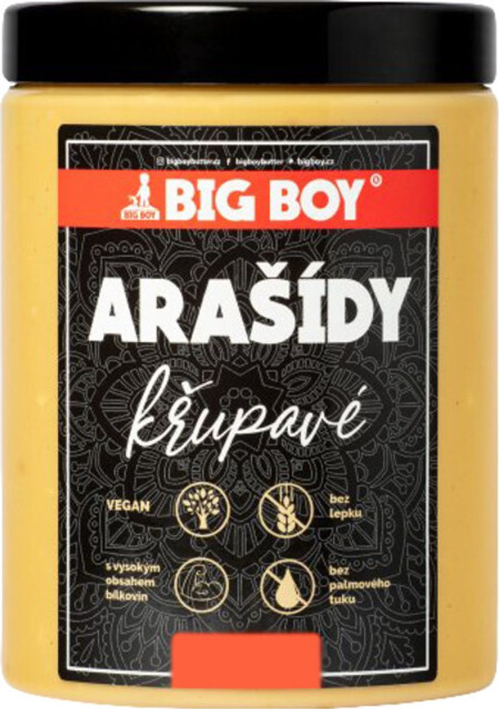Big Boy Peanut butter 1000 g glatt / Peanut / Erdnussbutter / Köstliche 100% natürliche Erdnussbutter ohne Gluten und Palmöl