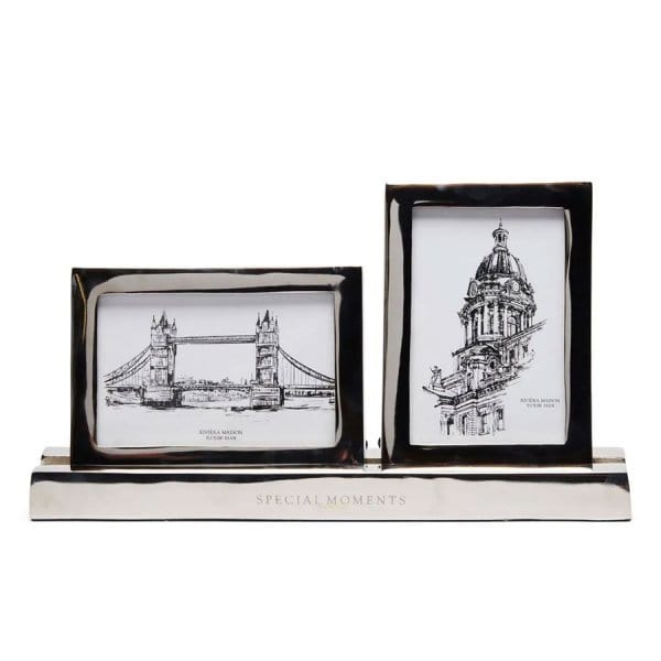 Picture frame Double Photo Frame silver (10x15cm) from Riviera Maison