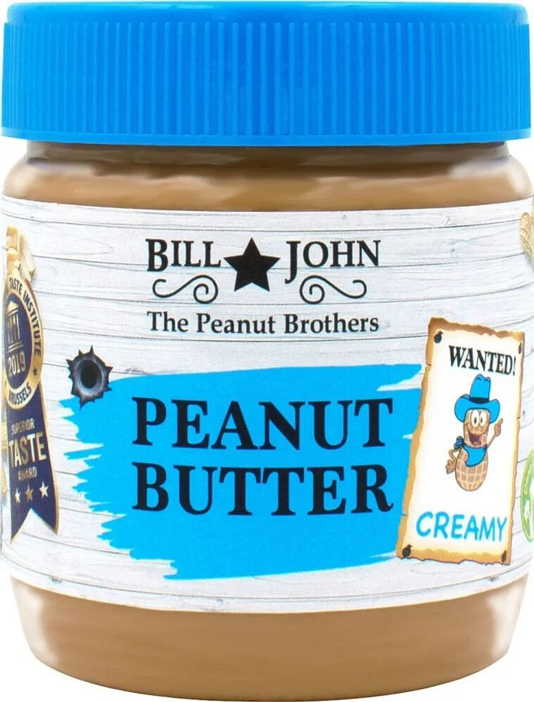 BILL & JOHN CREAMY Erdnussbutter 350,0 g