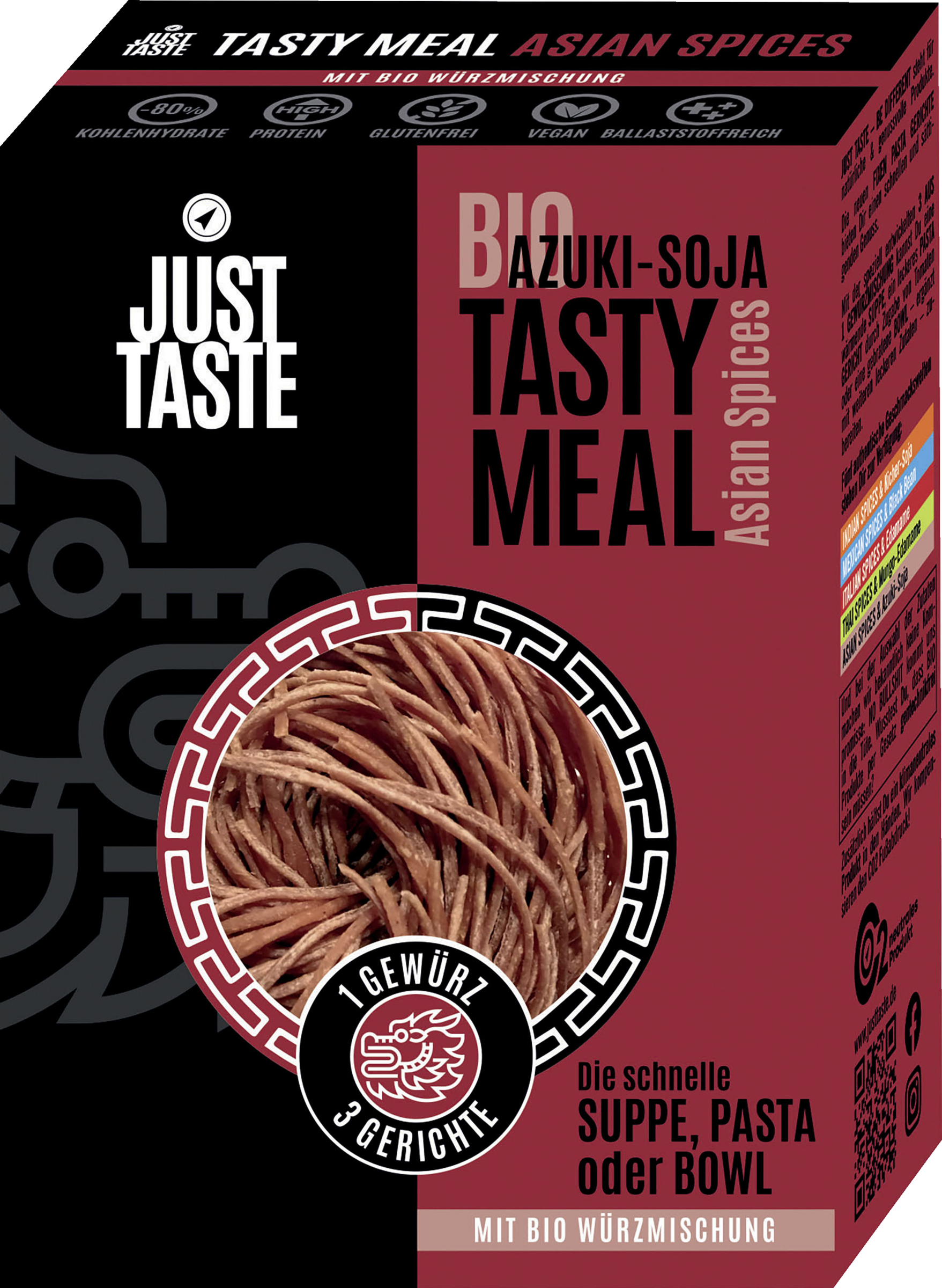 Just Taste Organic Azuki Soya Asian Spices Tasty Meal