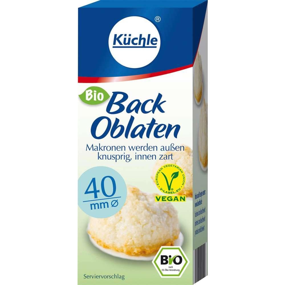 Organic baking wafers round, 40 mm