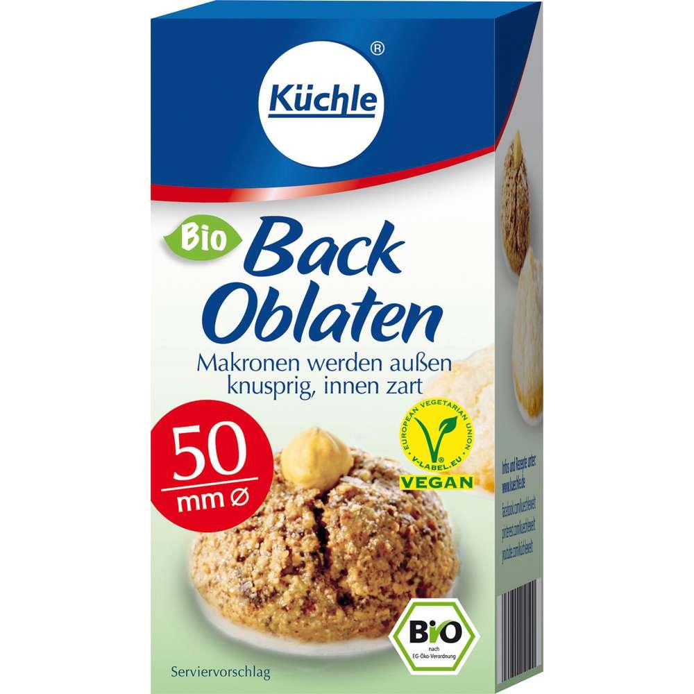 Organic baking wafers round, 50 mm
