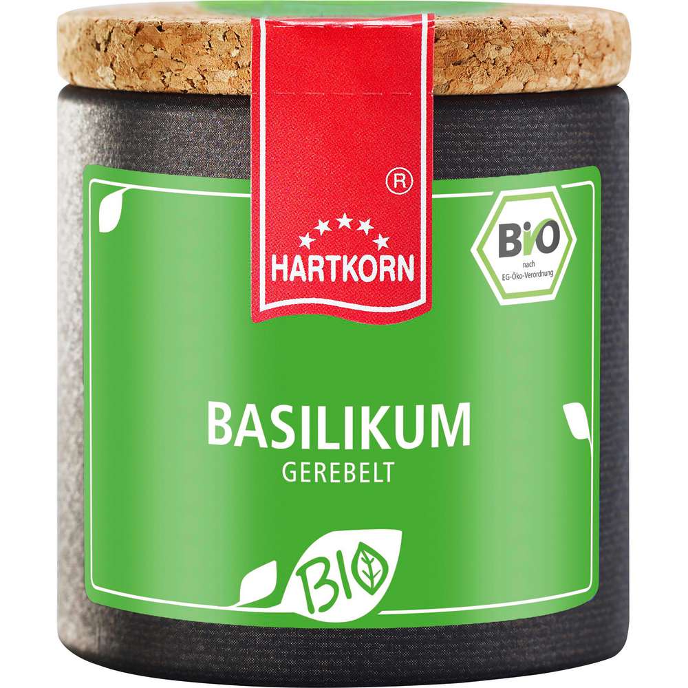 Organic basil, shredded