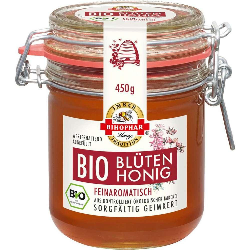 Organic blossom honey, finely aromatic