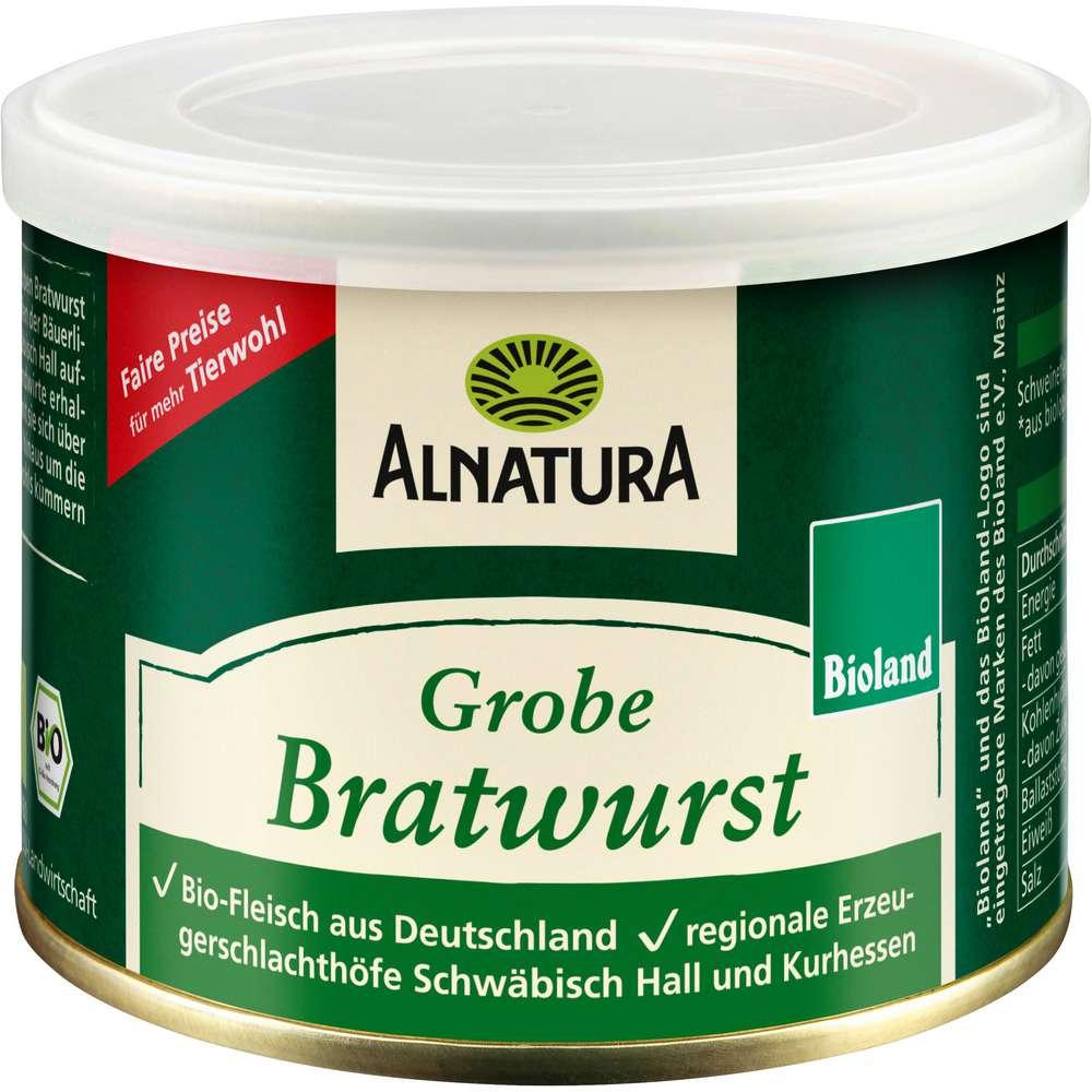 Organic bratwurst, coarse