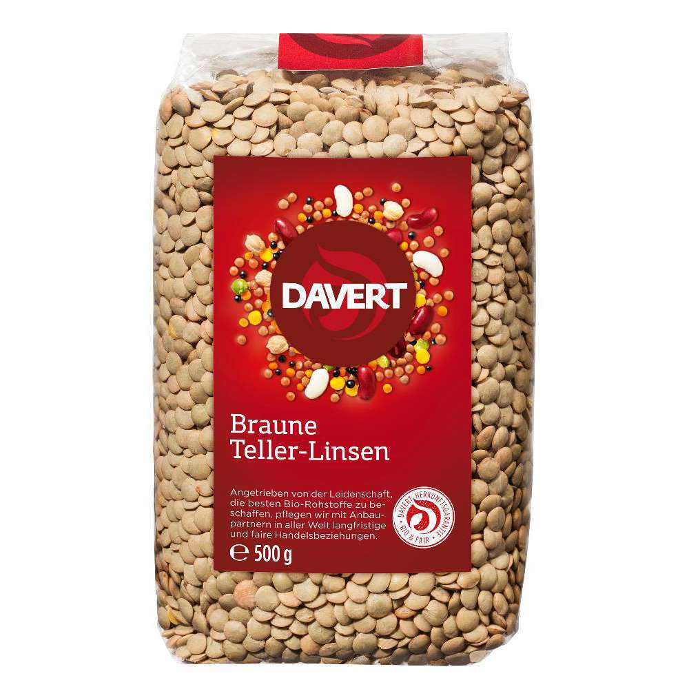 Organic brown lentils