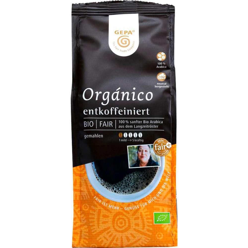 Organic Café Orgánico decaffeinated, ground
