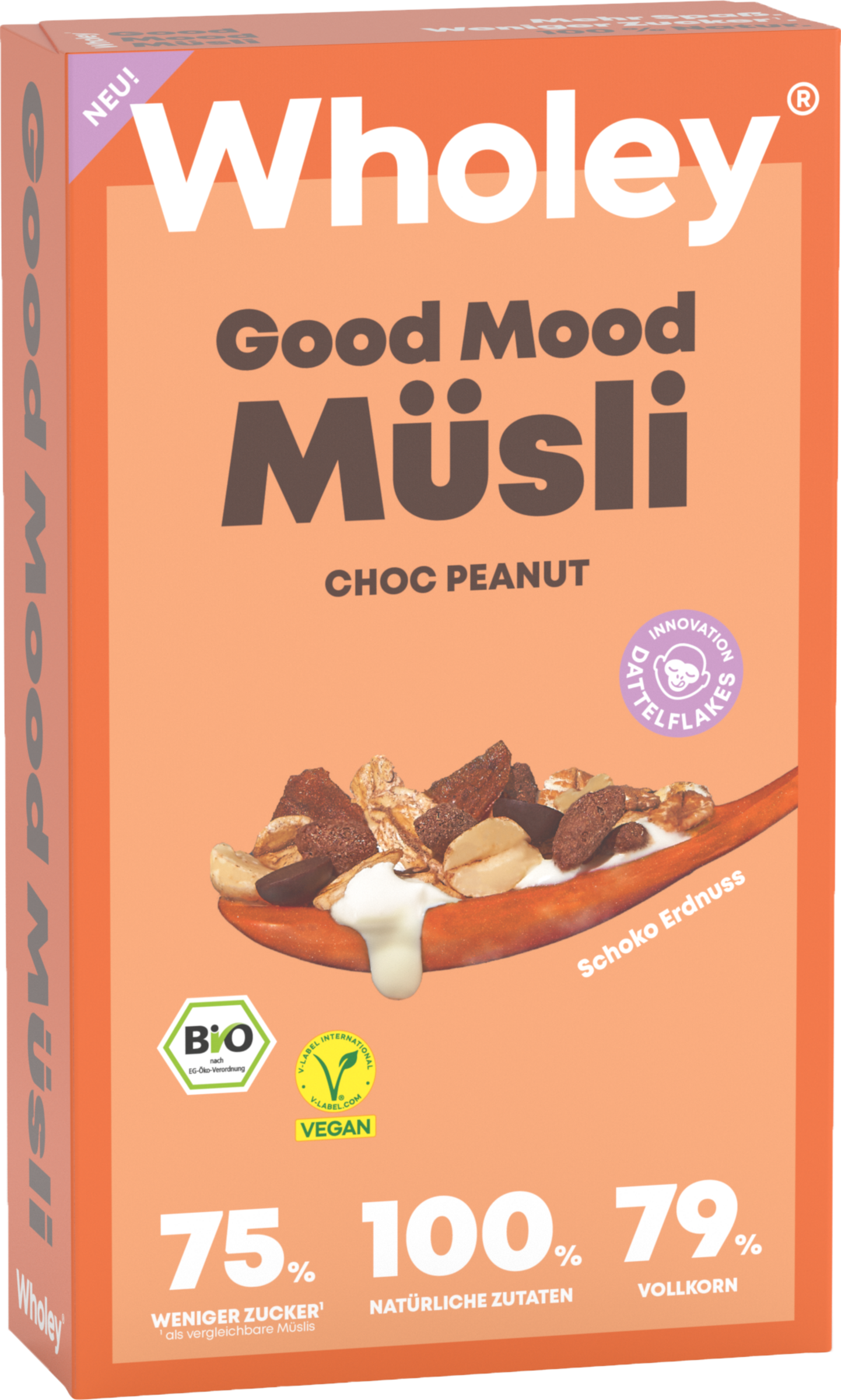 Wholey Organic Choc Peanut Good Mood Muesli