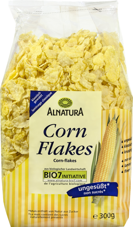 Unsweetened organic cornflakes