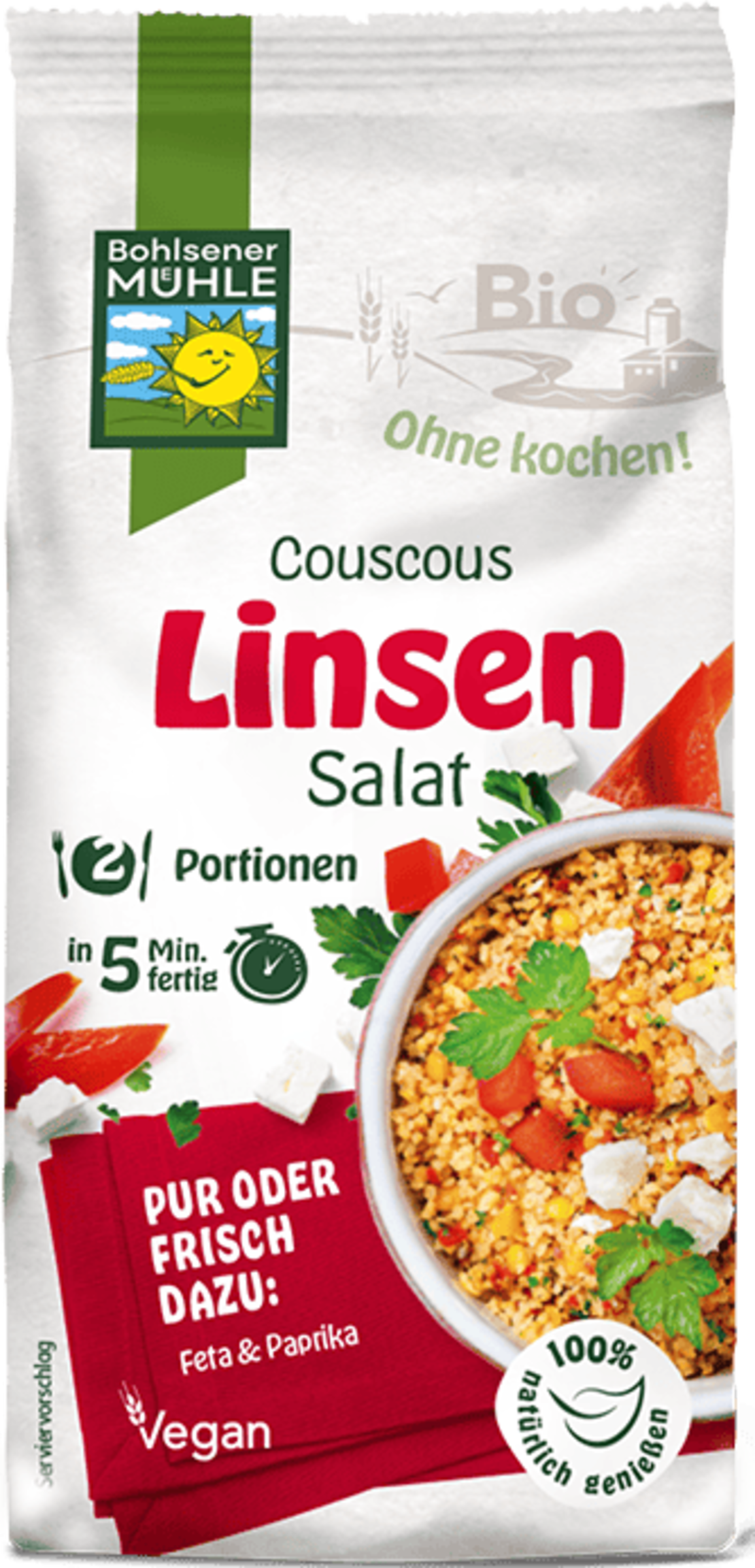 Bohlsener Mühle Organic couscous lentil salad