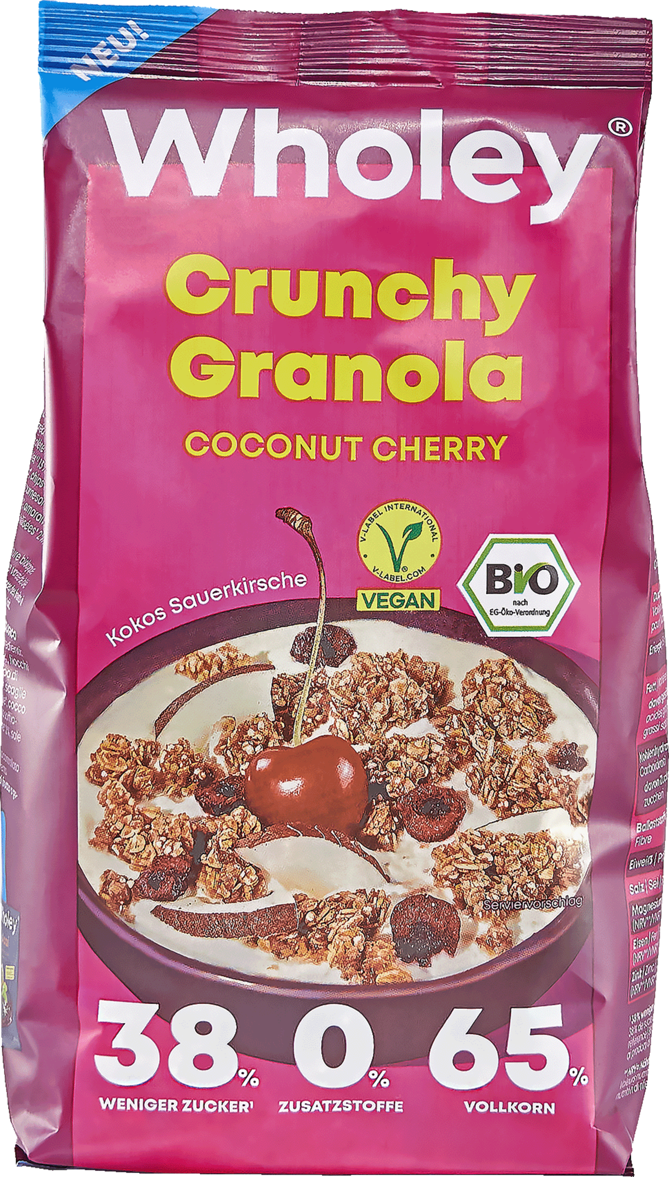 Wholey Organic Crunchy Coconut Cherry Granola