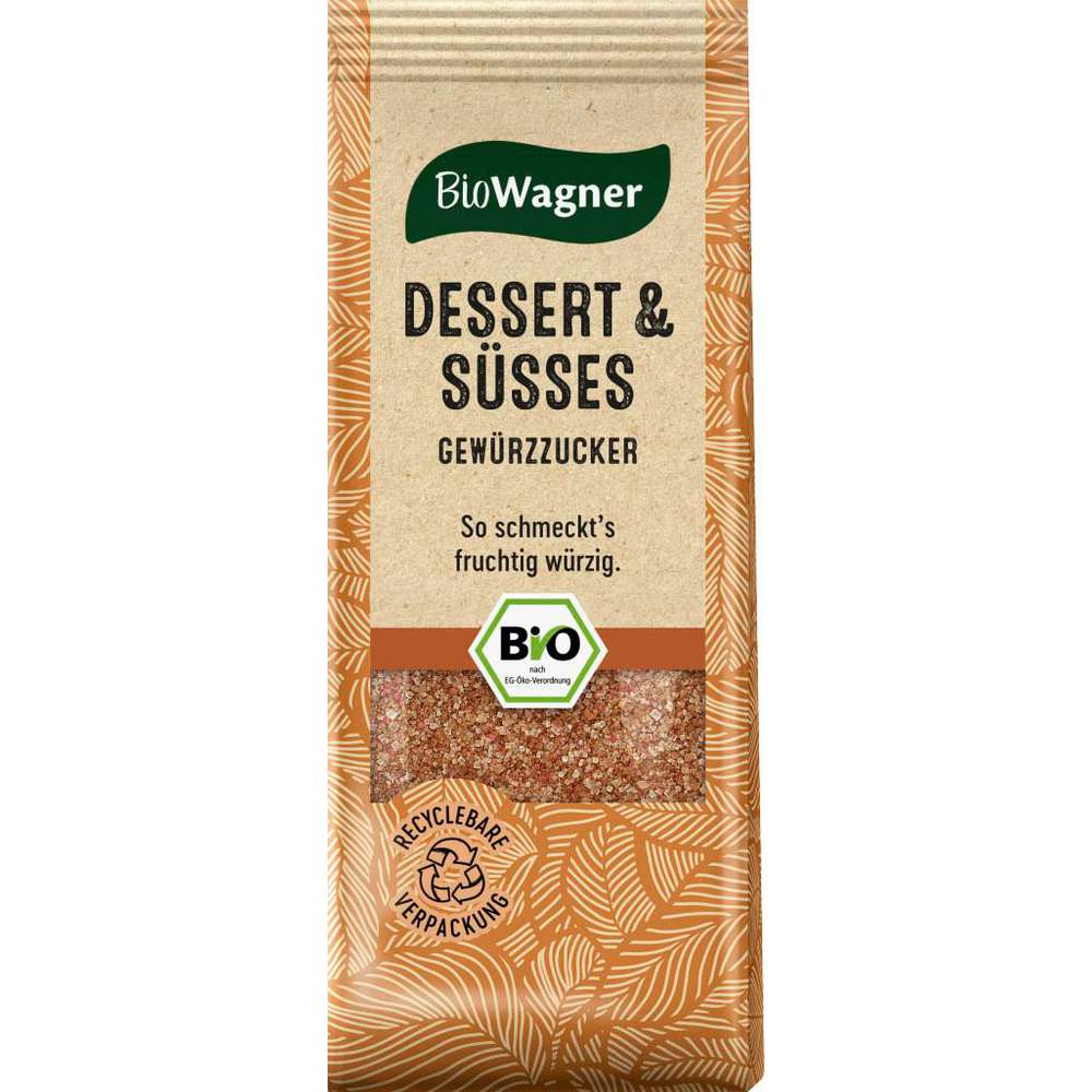 Organic dessert spiced sugar