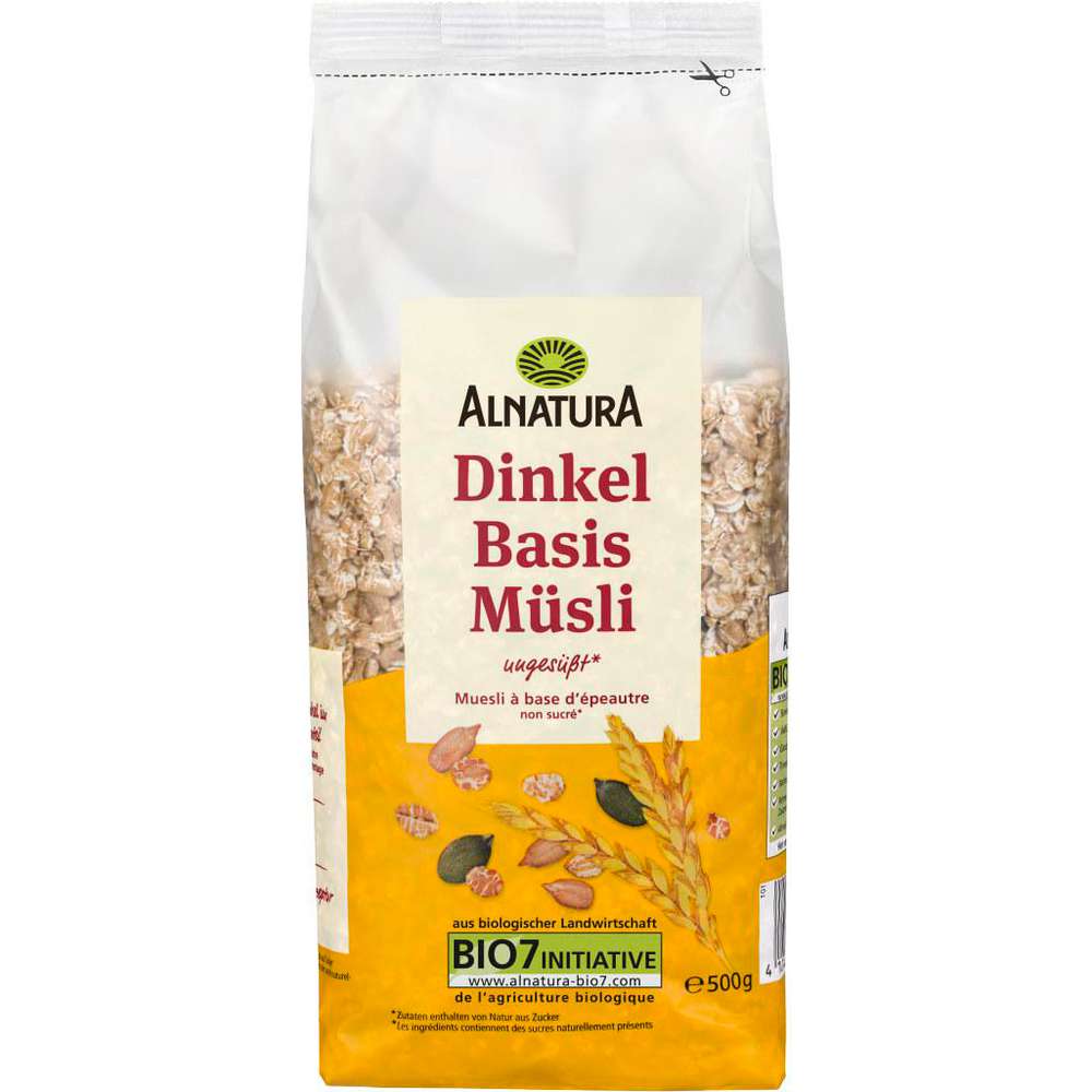 Organic spelt basic muesli