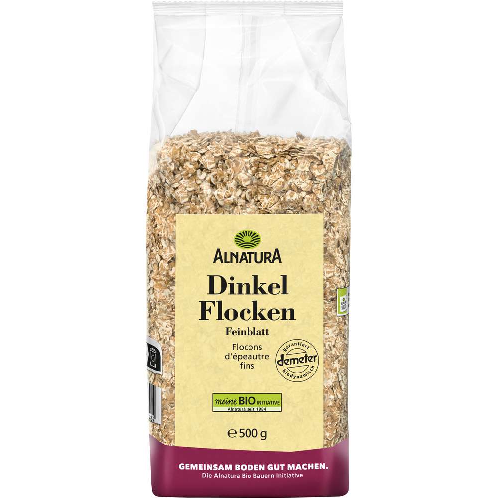 Organic spelt flakes, fine leaf