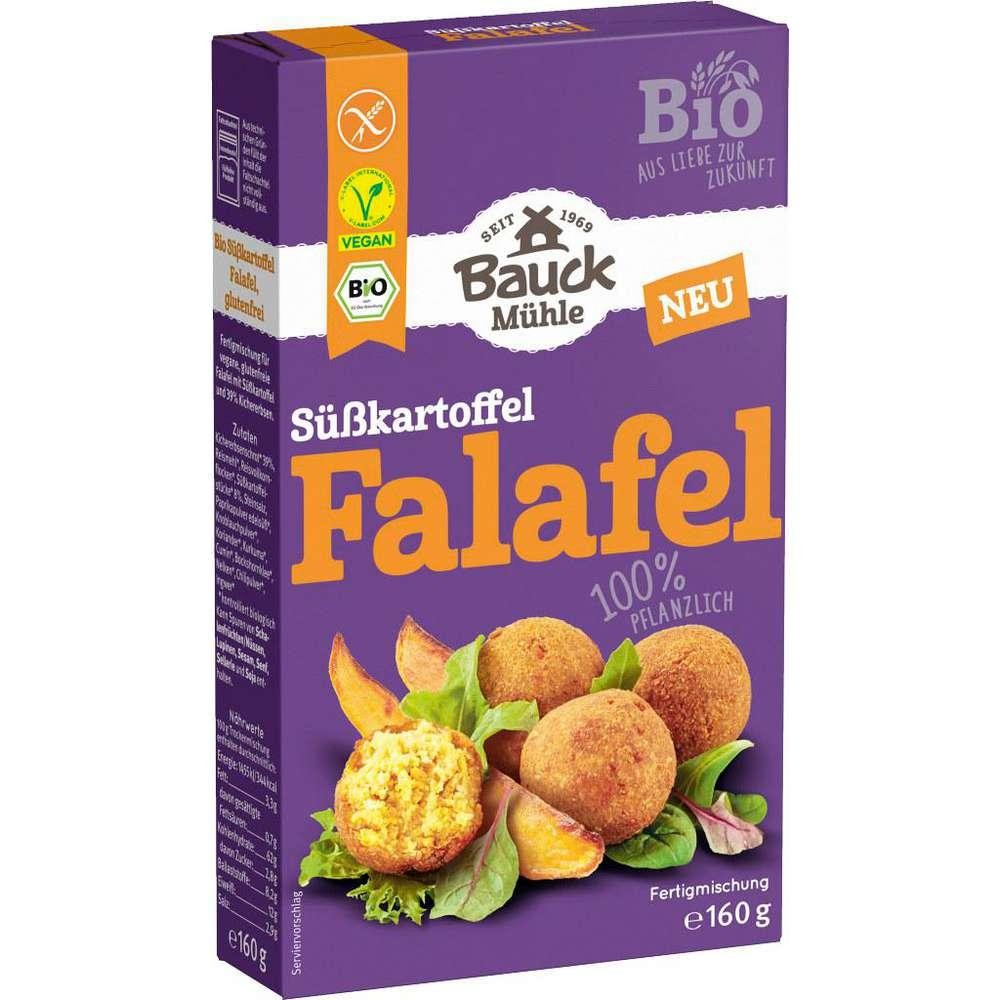 Organic falafel, sweet potato