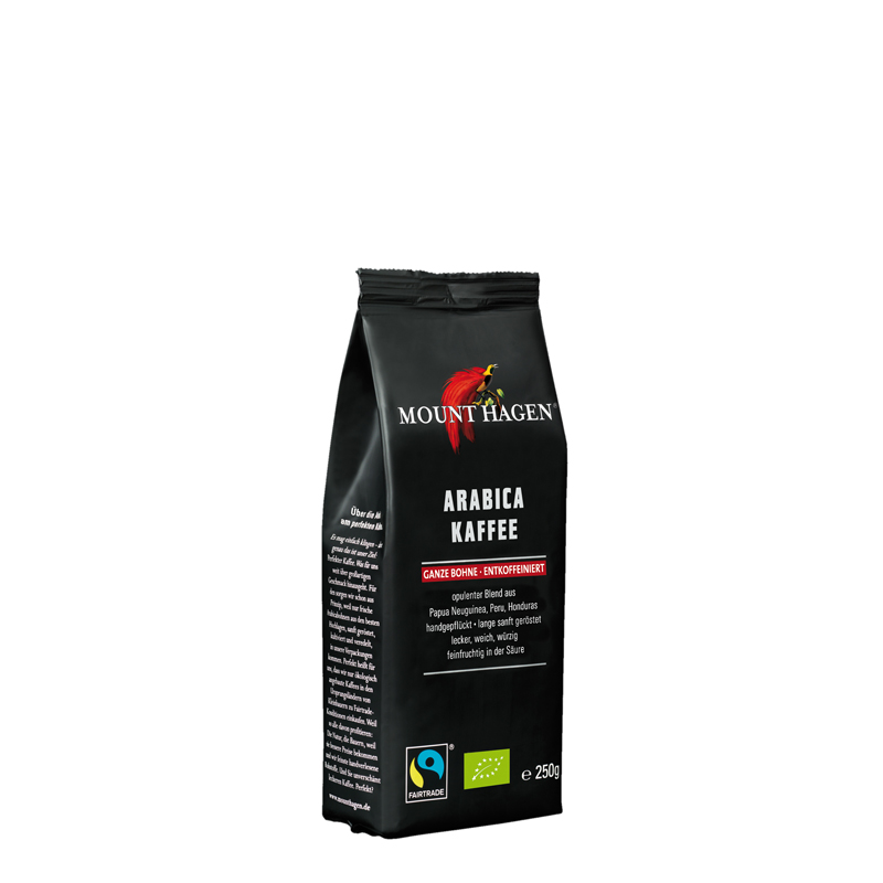 Bio filter coffee decaffeinated