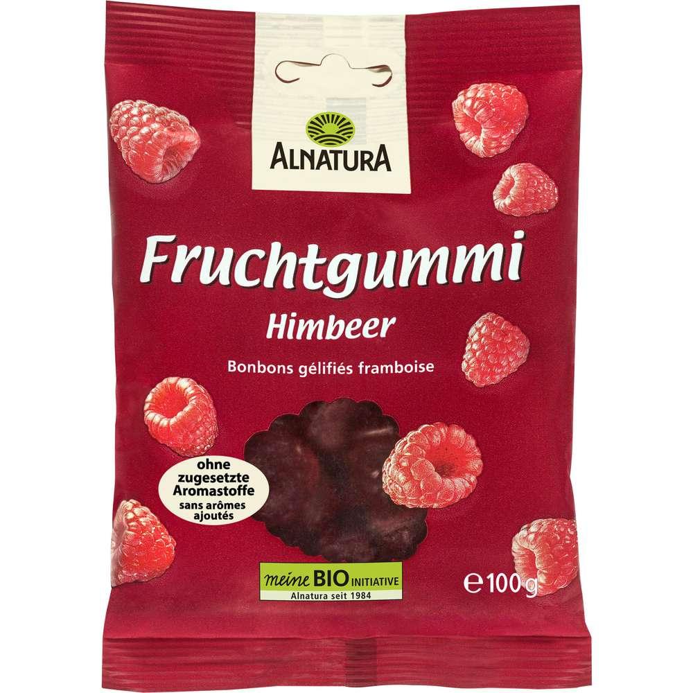 Organic fruit gum, raspberry