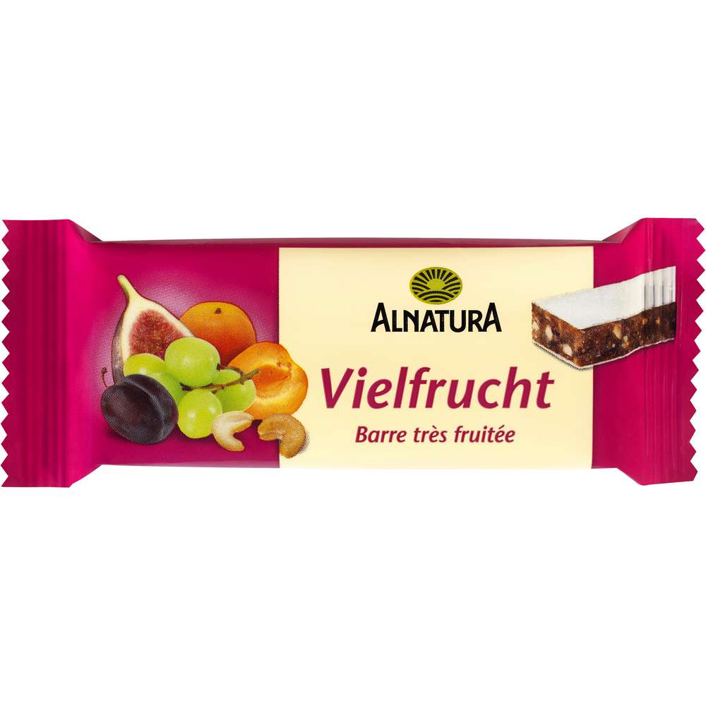 Organic fruit bars, multi-fruit