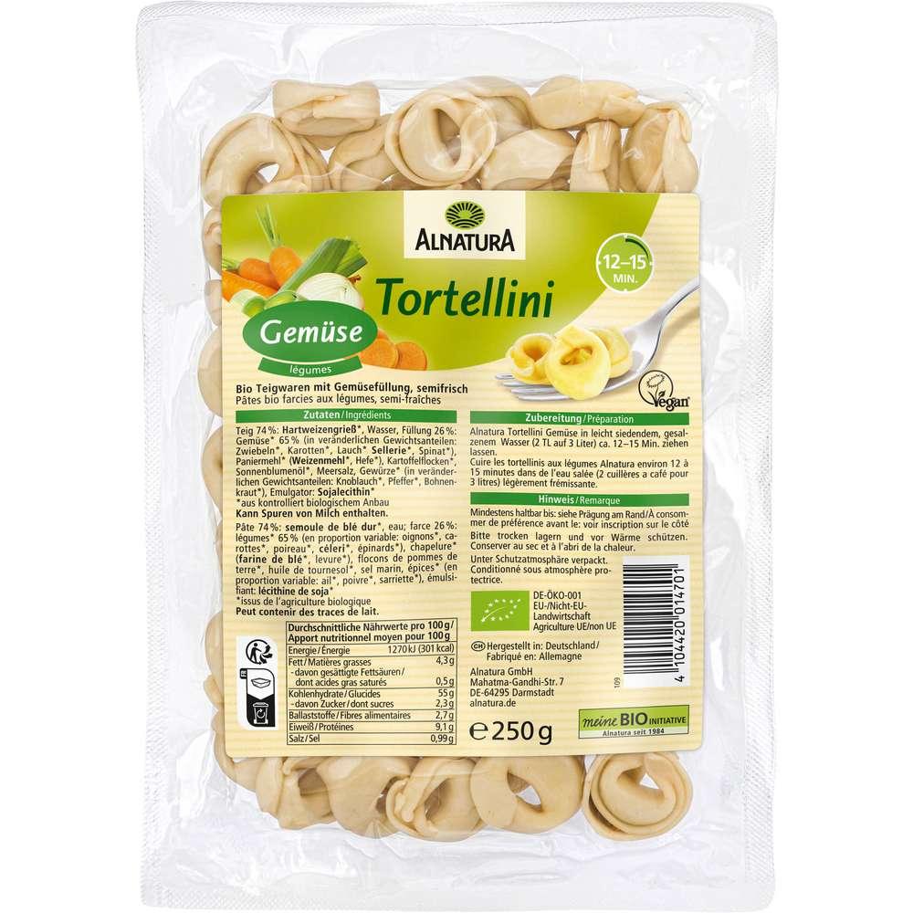 Organic vegetable tortellini