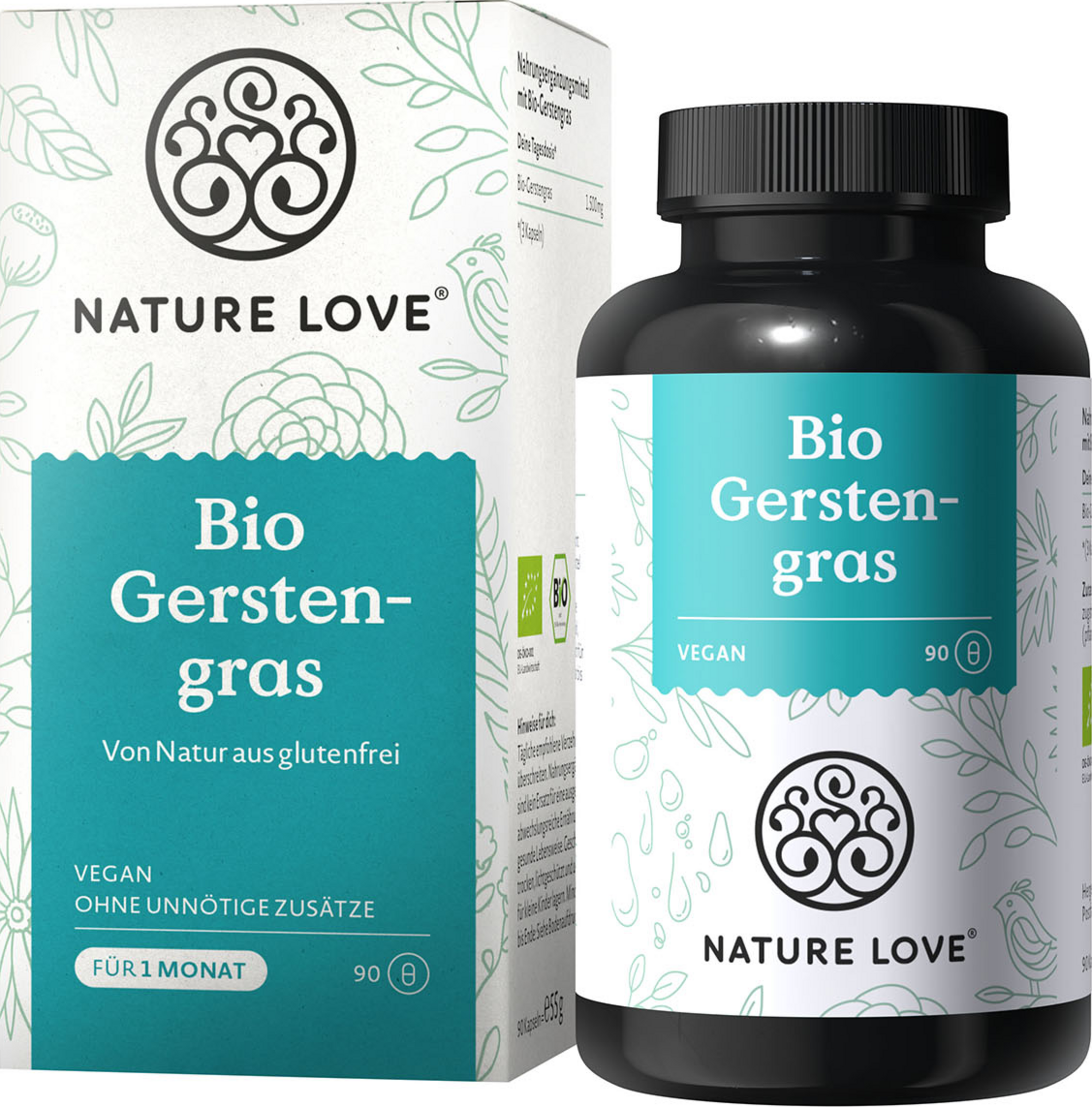 Organic barley grass capsules