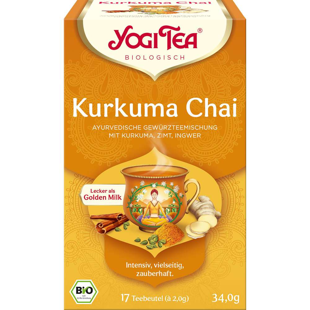 Organic spice tea turmeric chai