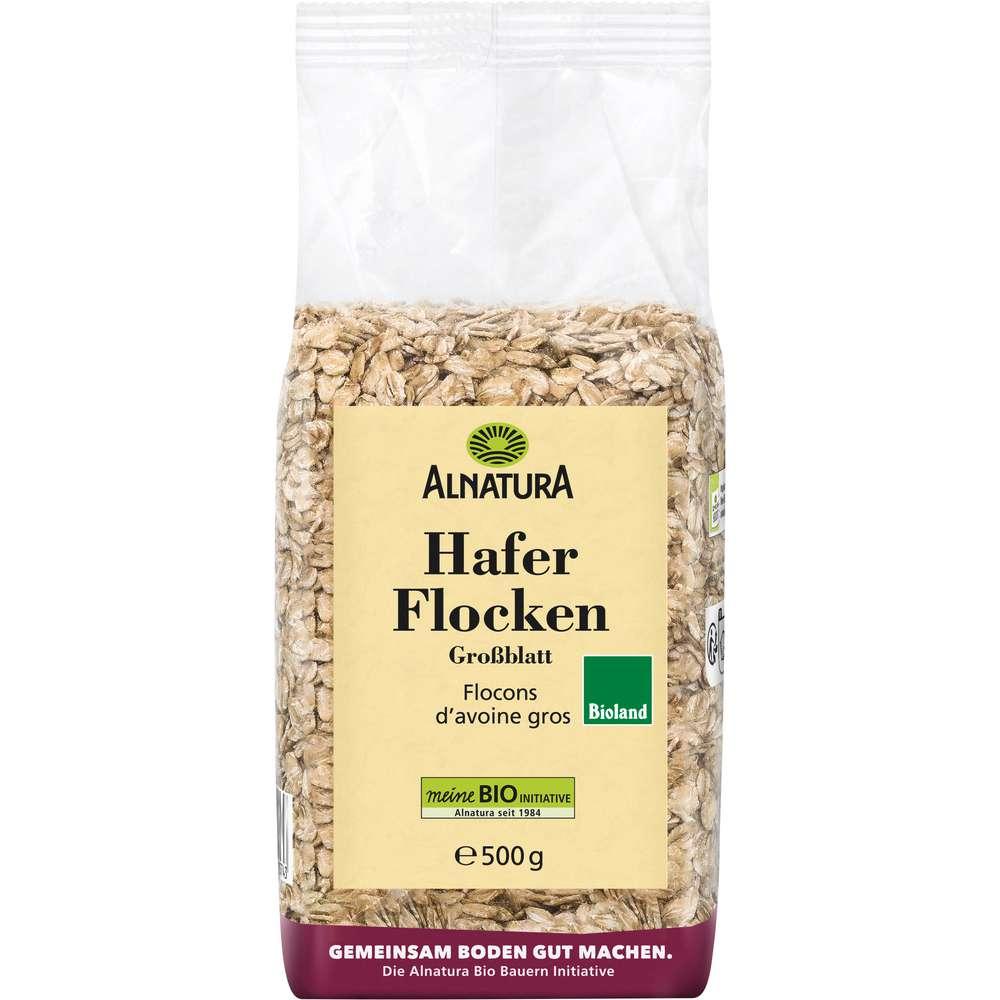 Organic oat flakes, large leaf
