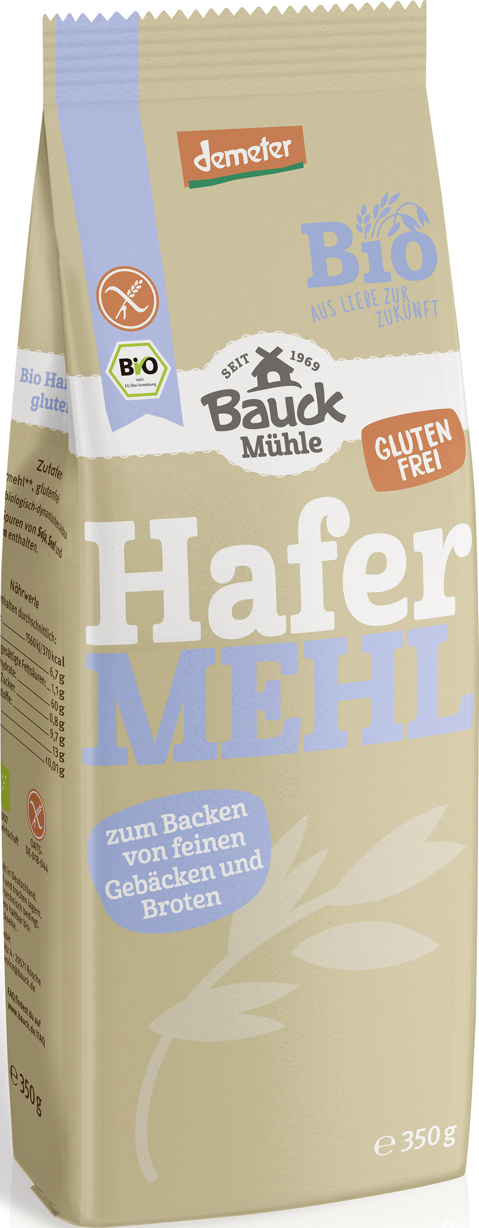 Bauck Mühle Organic oat flour