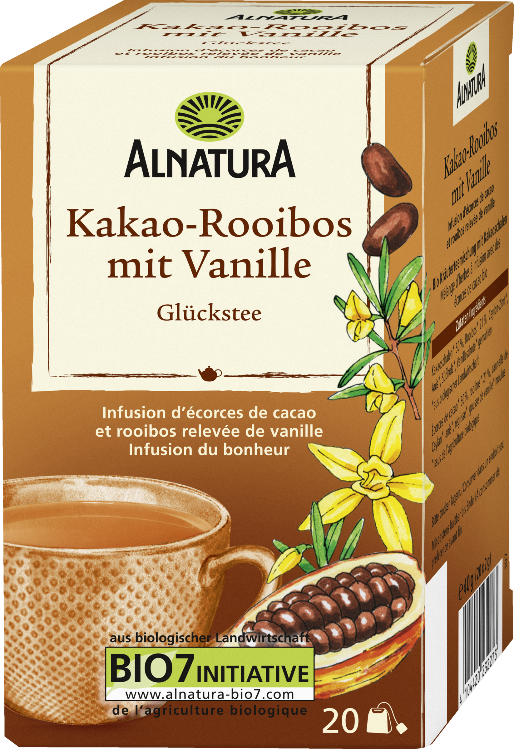 Organic cocoa rooibos with vanilla tea
