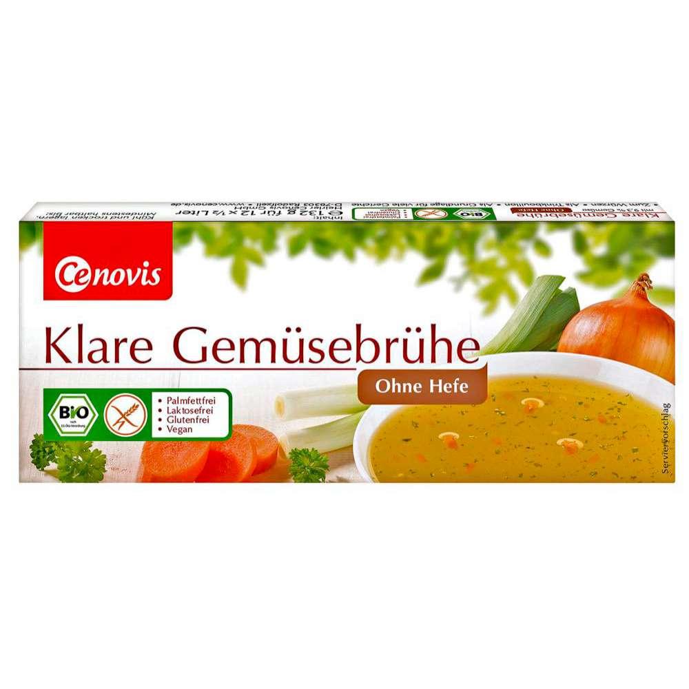 Organic clear vegetable broth, yeast-free, gluten-free
