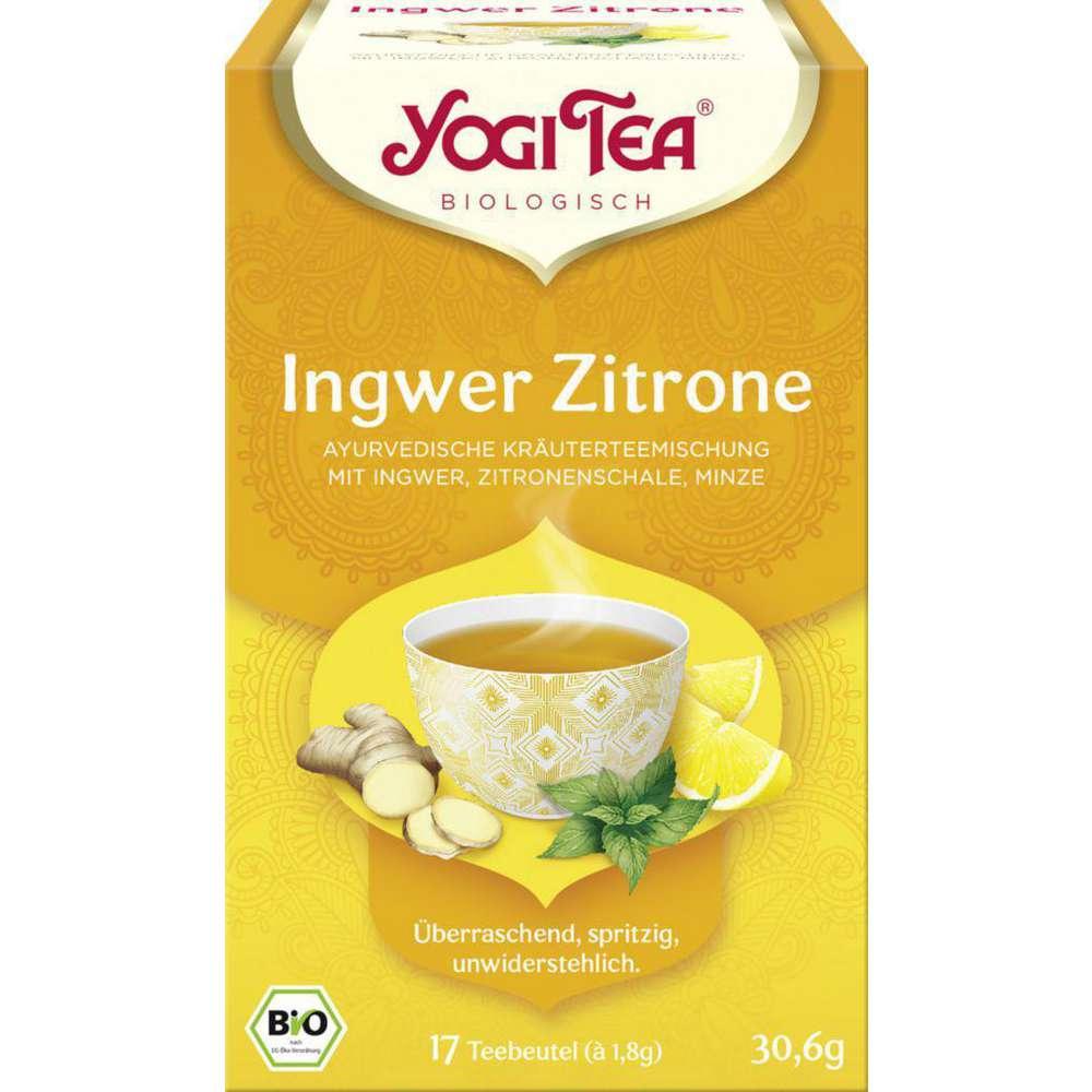 Organic herbal tea ginger lemon