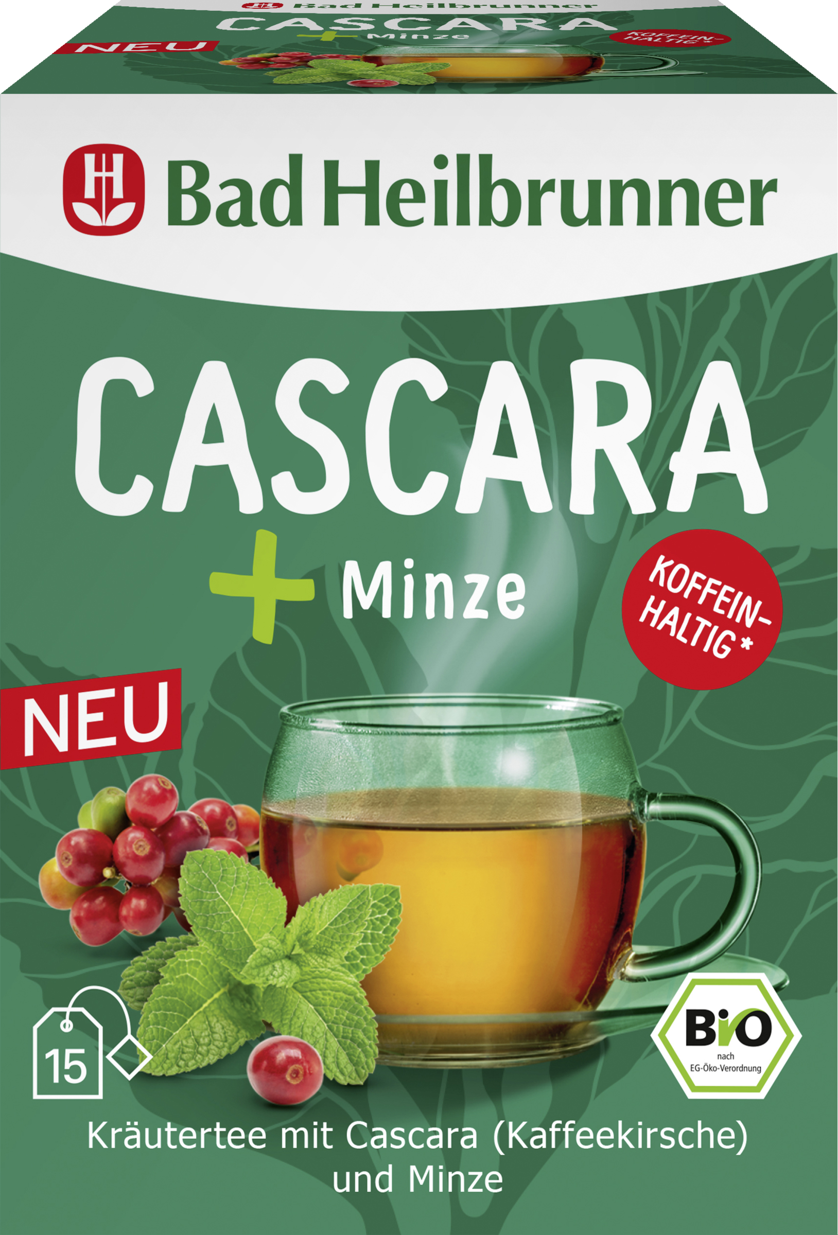 Organic herbal tea Cascara+mint