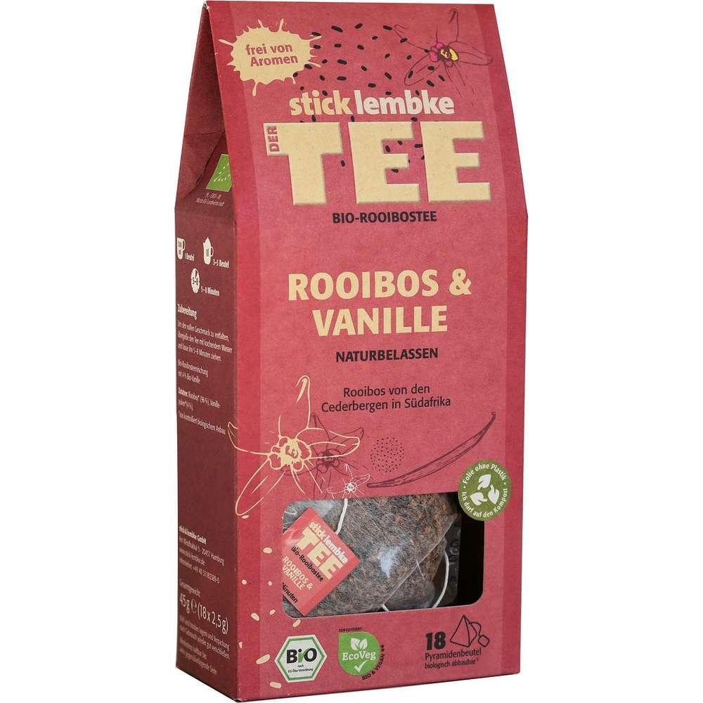 Organic Herbal Tea, The Tea, Rooibos & Bourbon Vanilla, 18 Tea Bags
