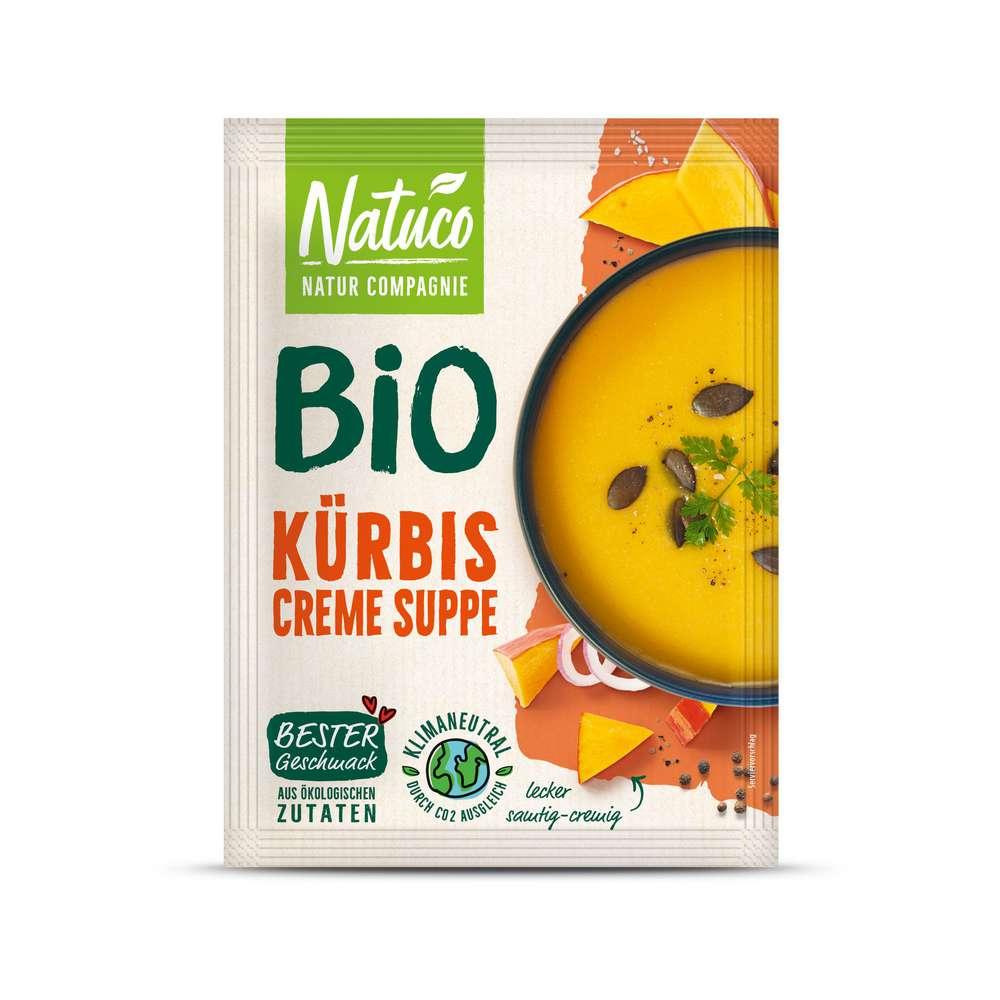 Organic pumpkin cream soup