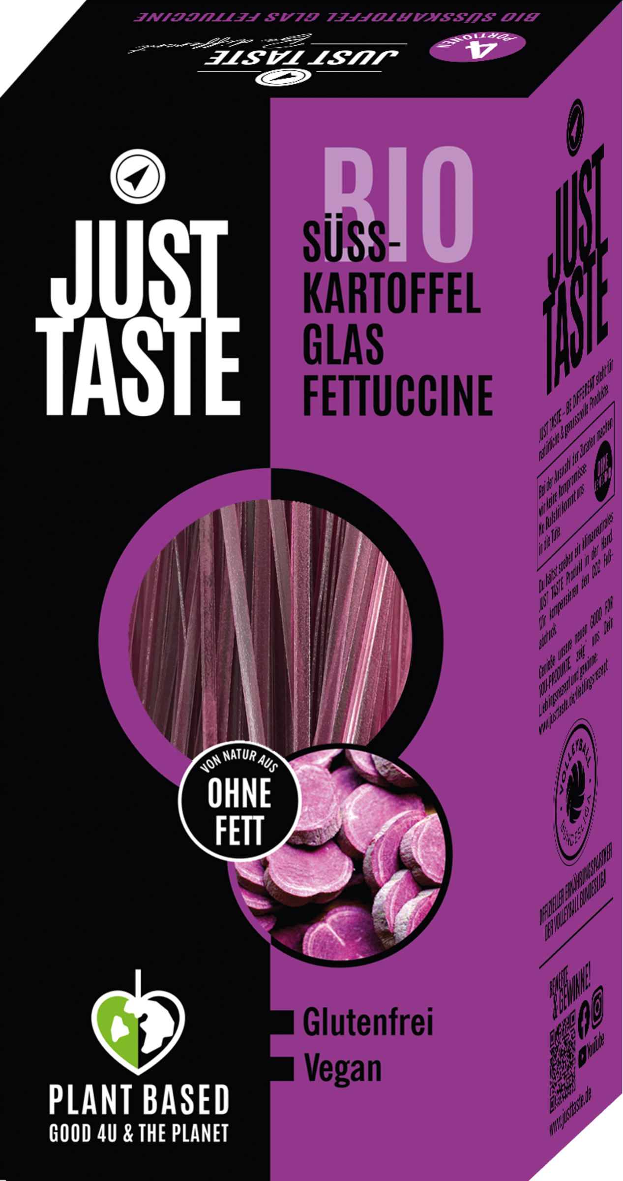 Just Taste Organic Purple Sweet Potato Fettuccine