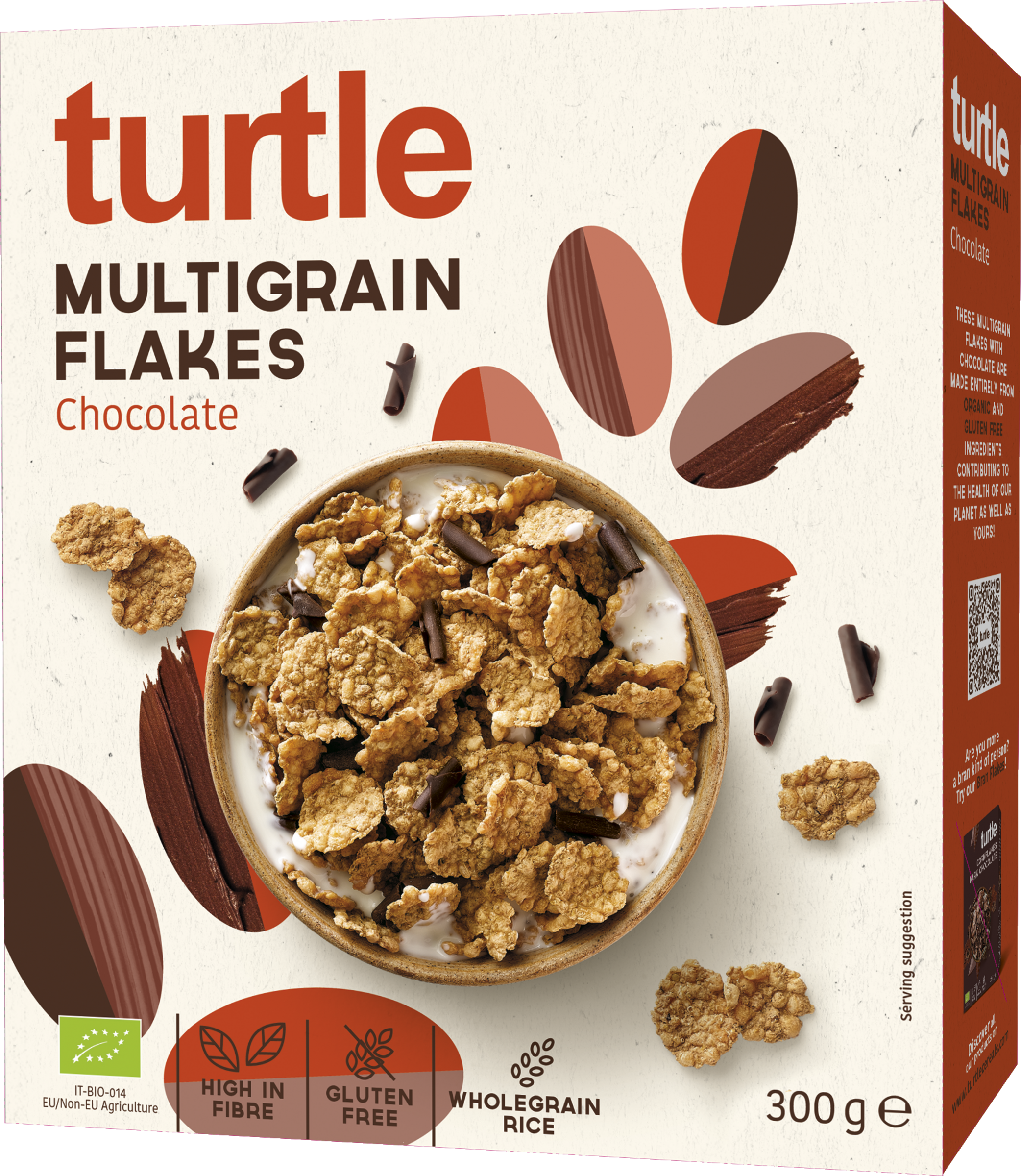 Turtle Organic Multigrain Flakes Chocolate